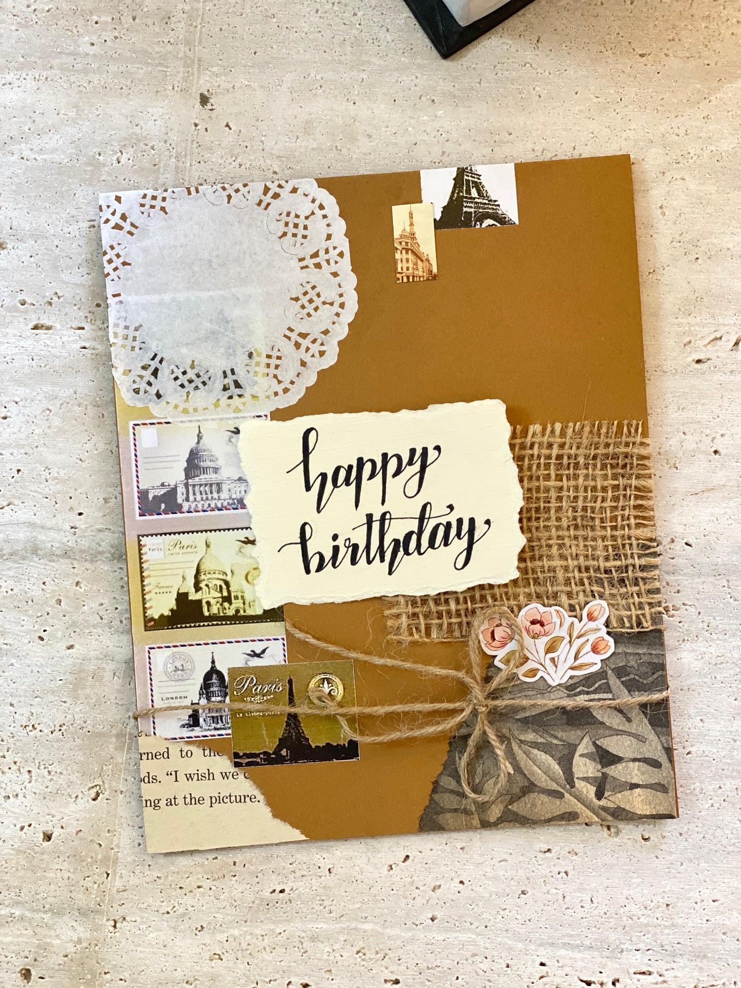 Handmade Vintage Card