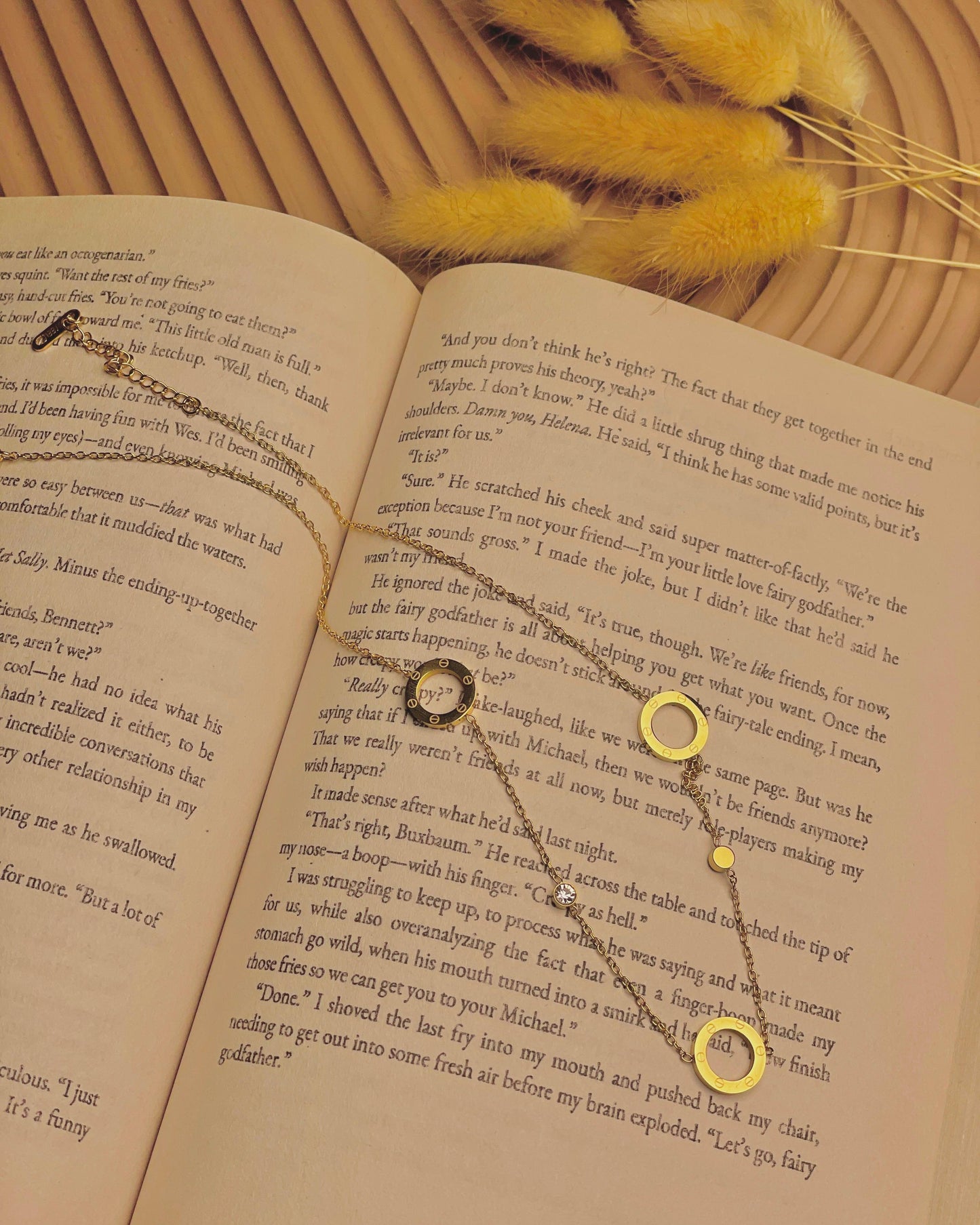 Gold Roman Dial Necklace