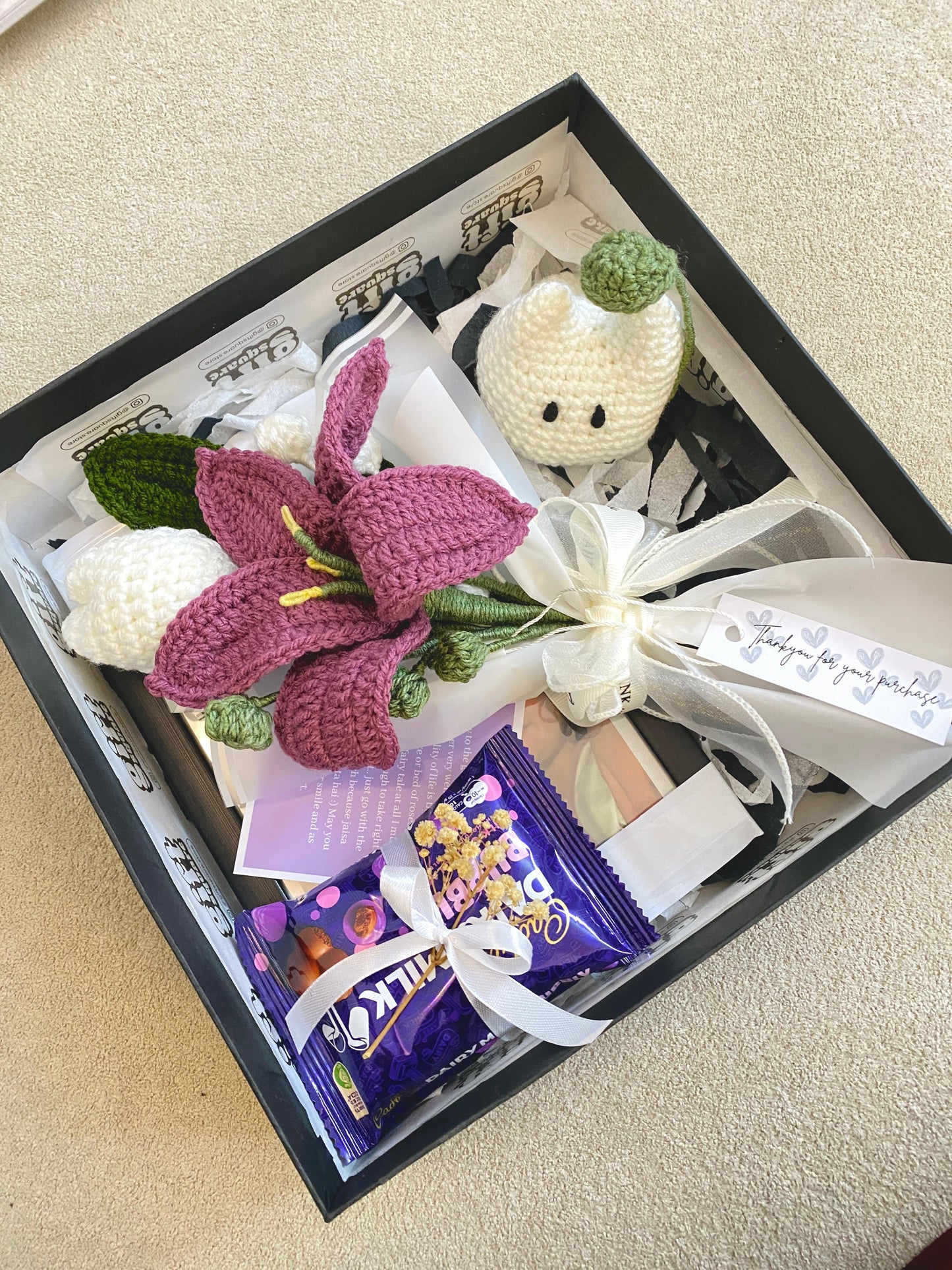 Crochet Flower Box