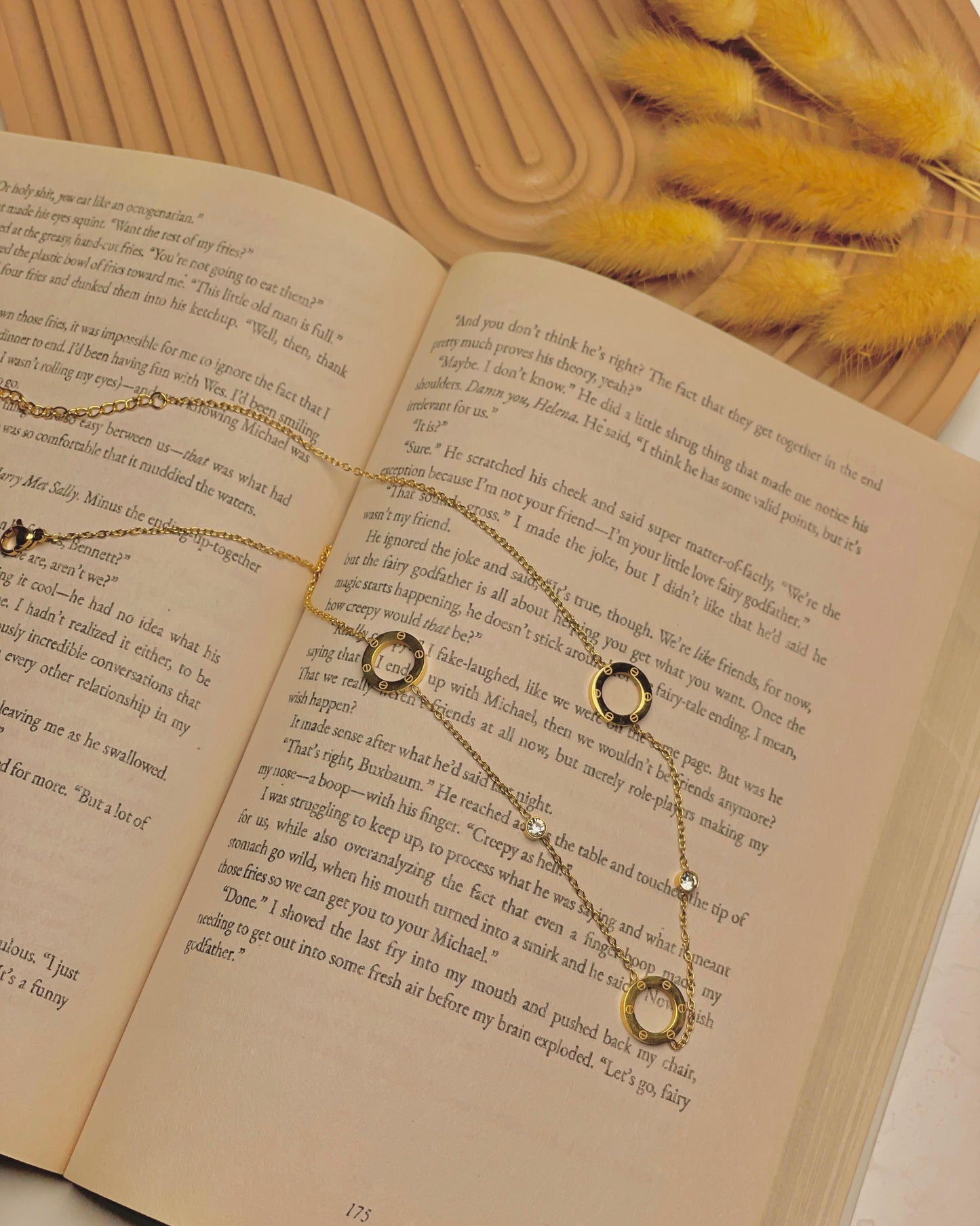 Gold Roman Dial Necklace