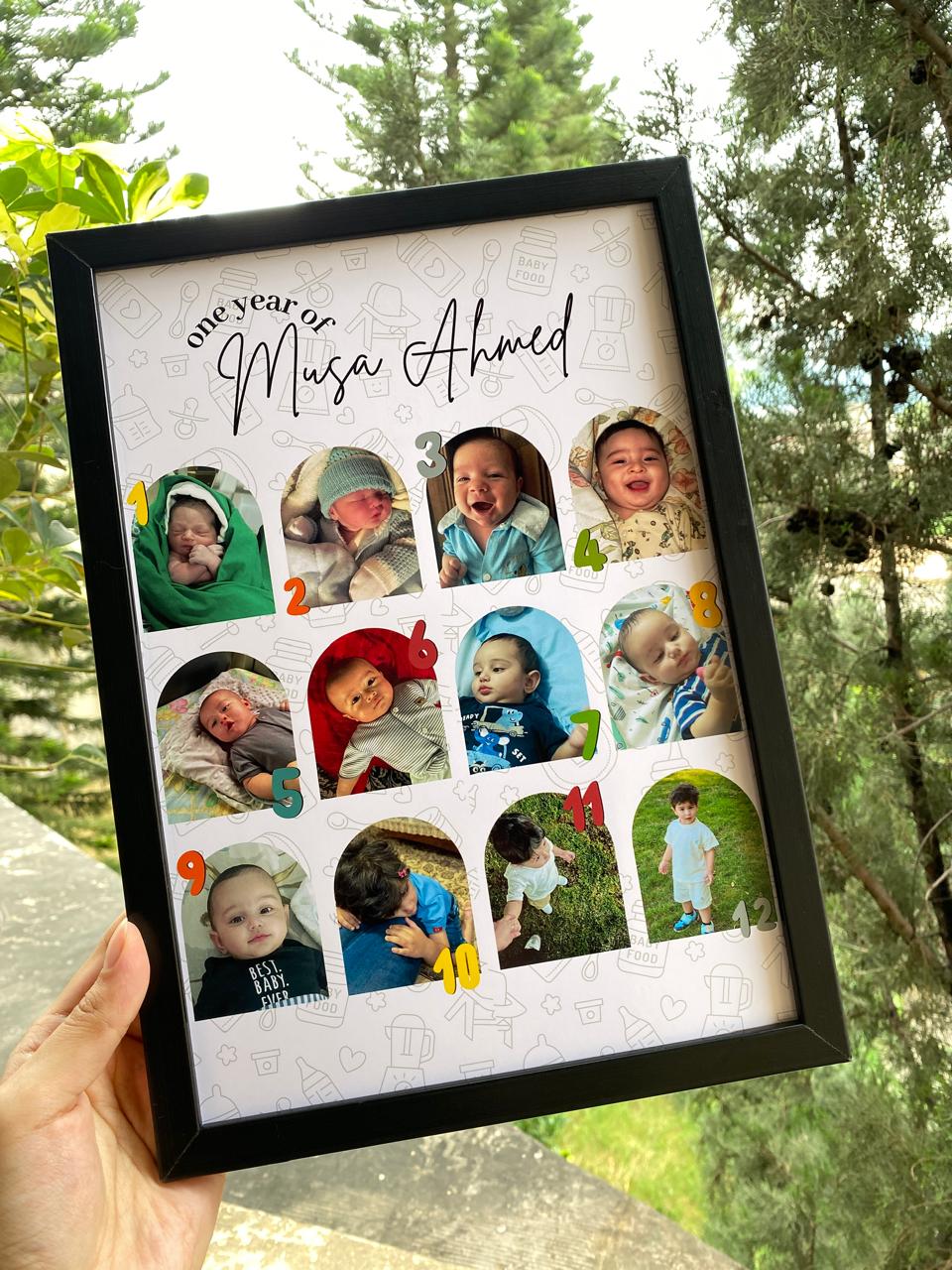 First year Baby Picture Frame