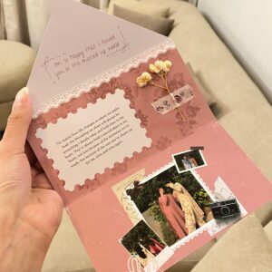 Coquette-Core Envelope Card